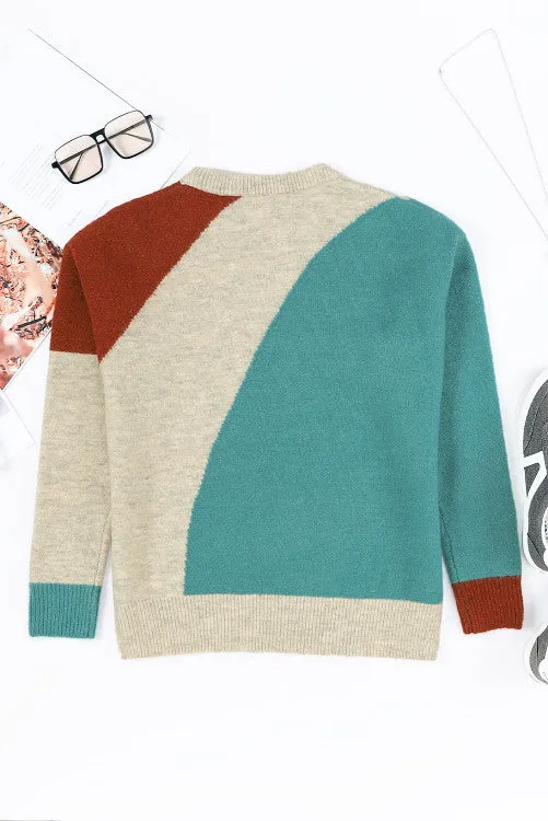 1  left Cozy Colorblock Sweater
