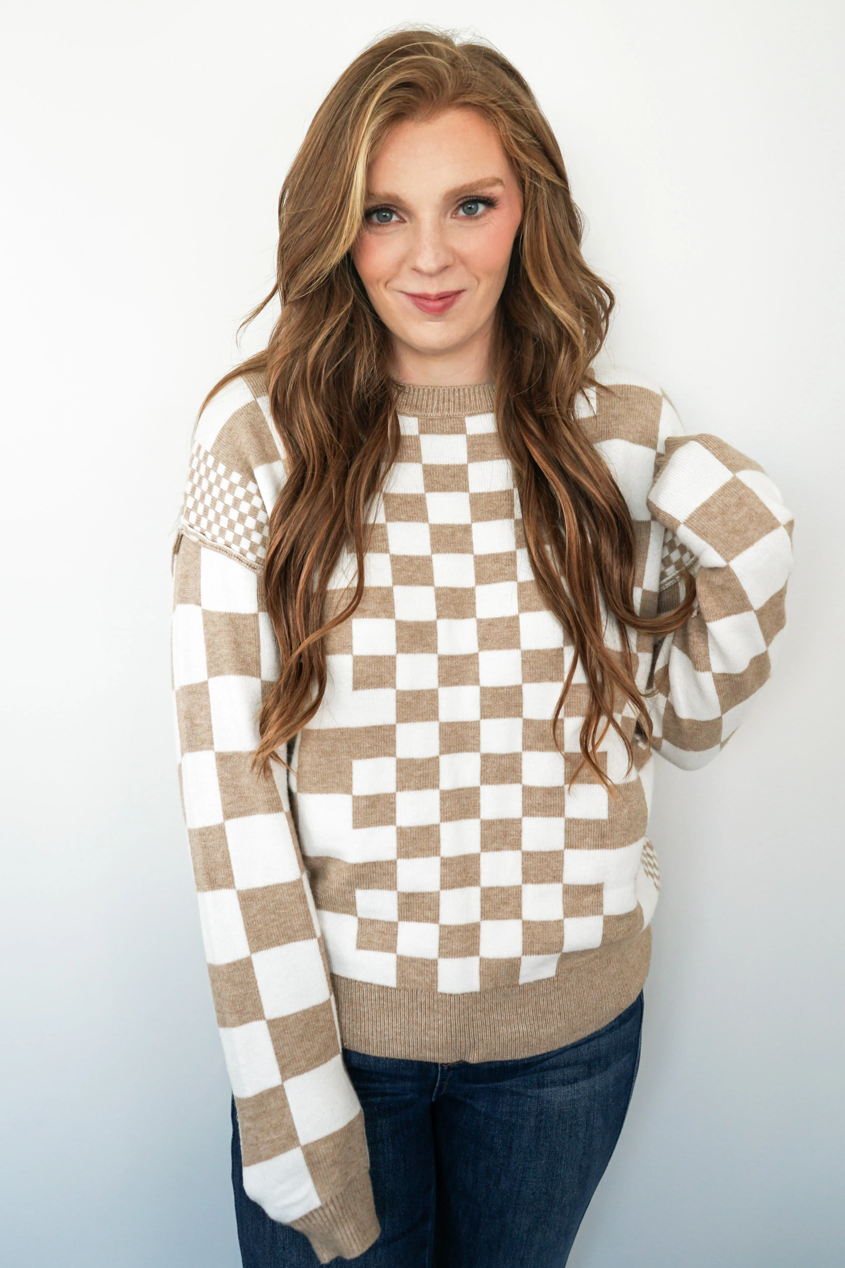 Autumn Checkmate Sweater