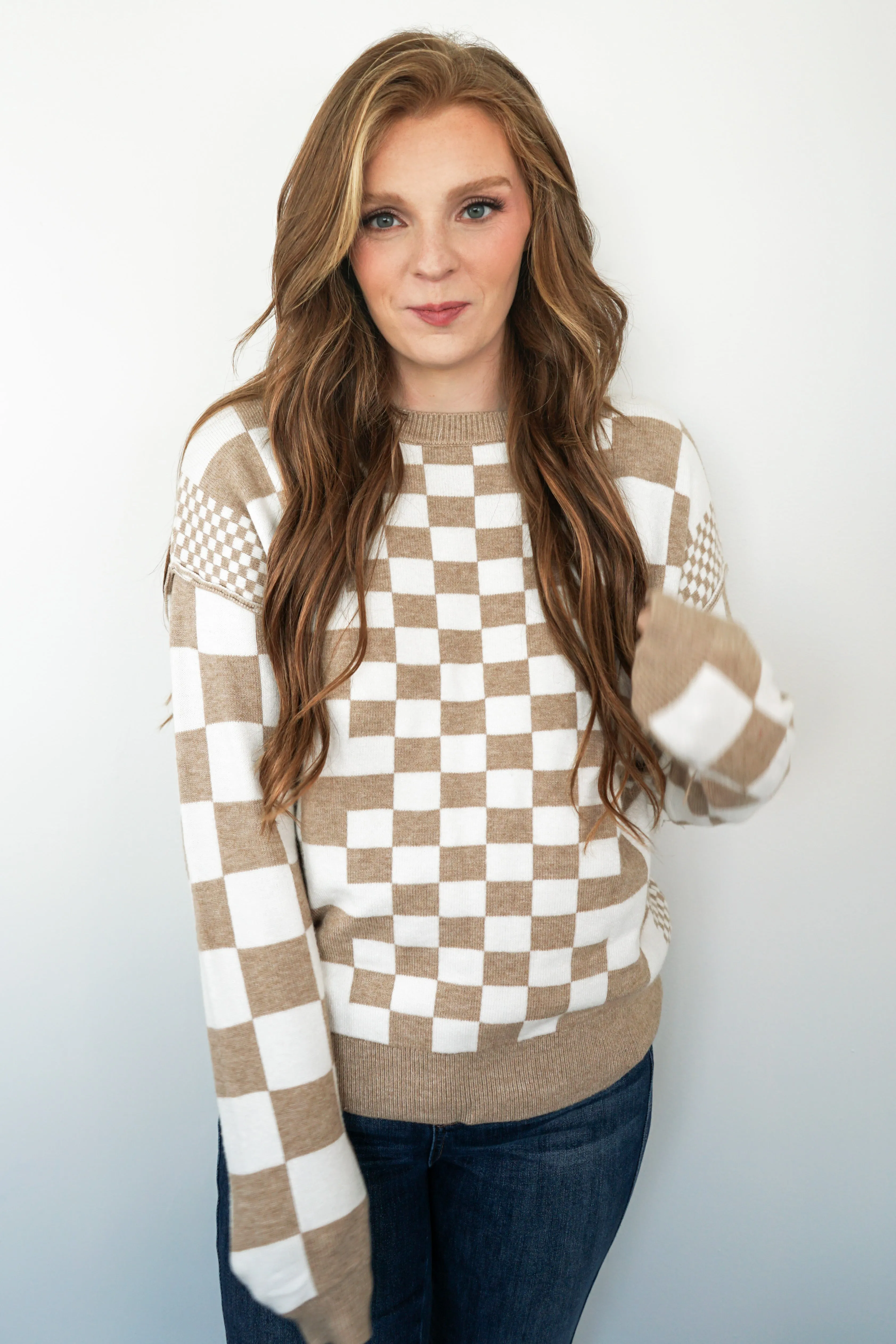 Autumn Checkmate Sweater