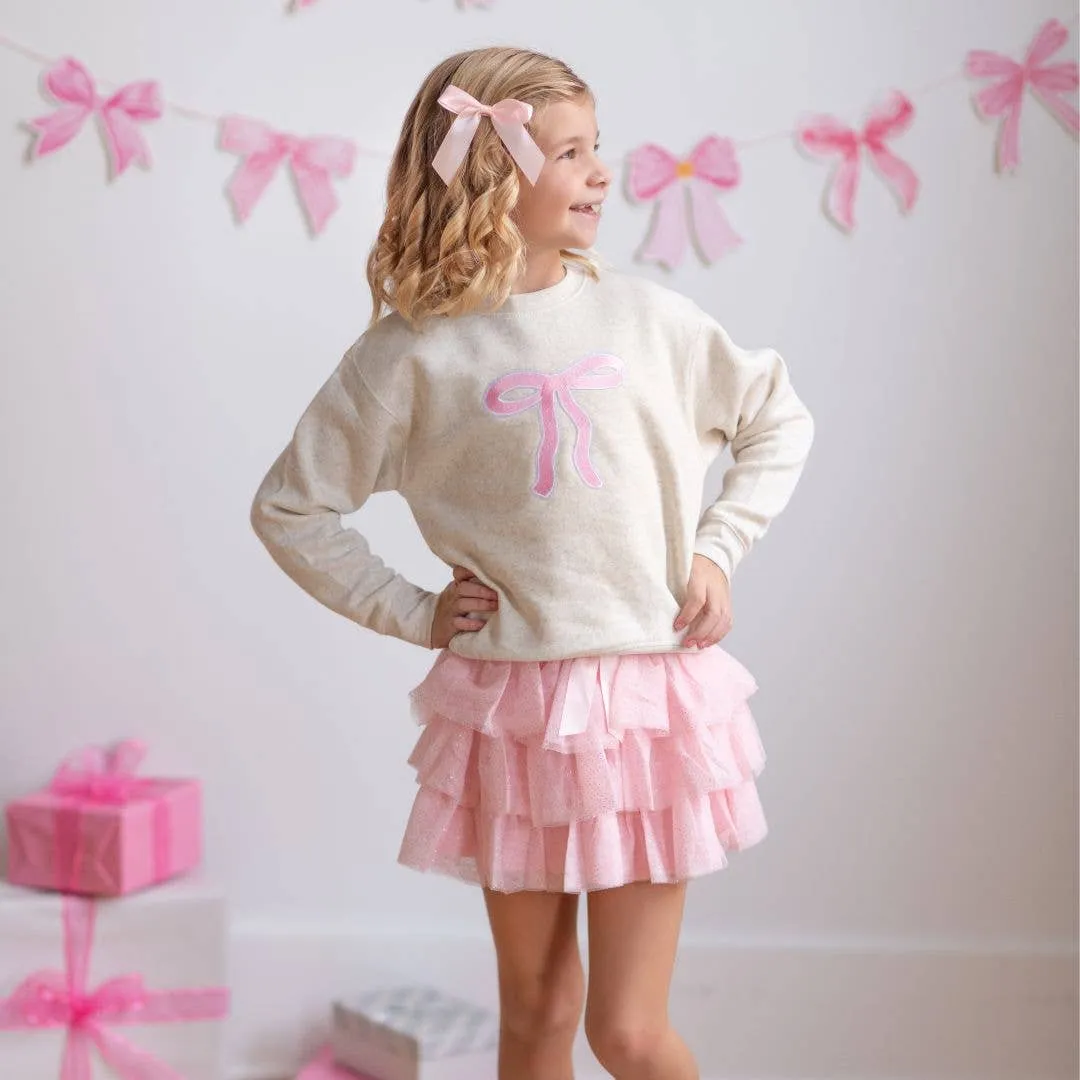 Ballet Bow Tiered Tutu - Kids Dress Up Skirt