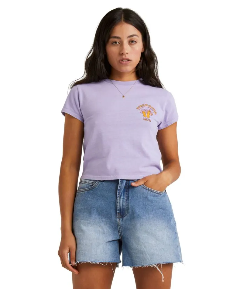 Billabong Violet Delight Crop Tee
