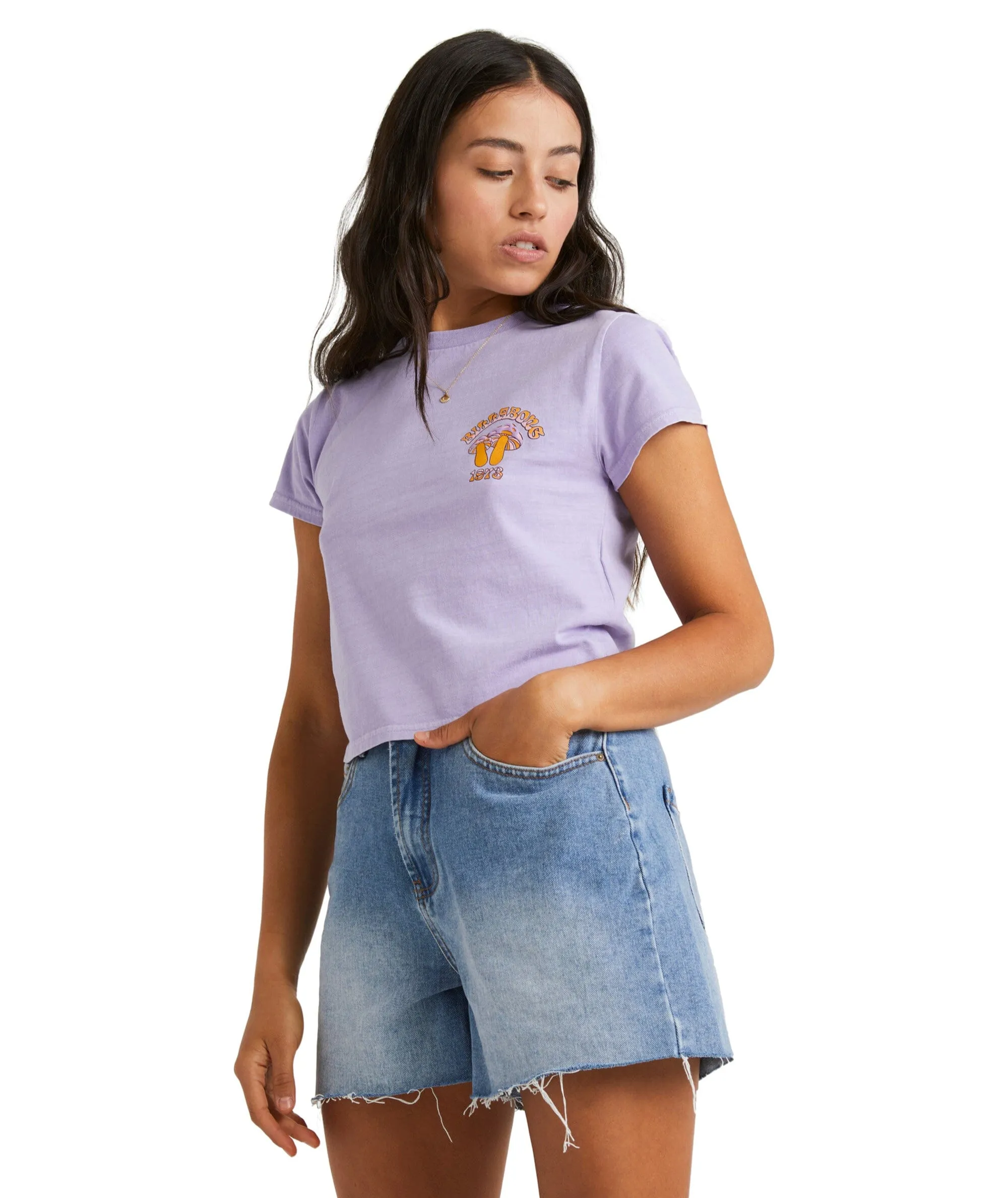 Billabong Violet Delight Crop Tee