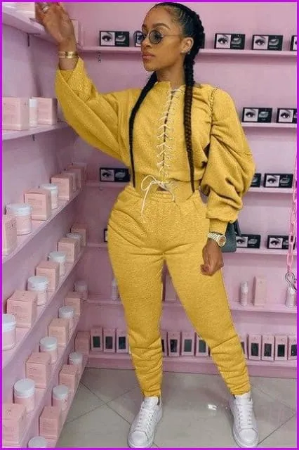 Casual Tracksuit Women 2 Piece Set F1238