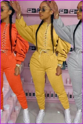 Casual Tracksuit Women 2 Piece Set F1238