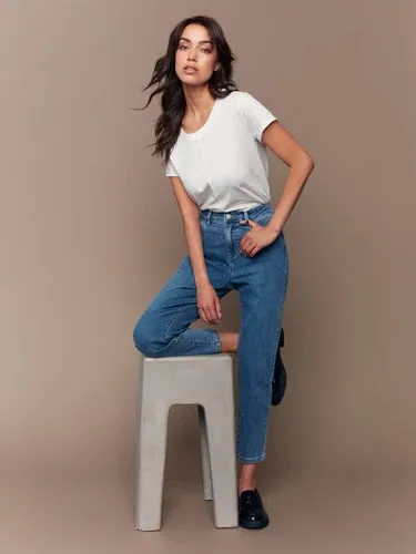 Charlie B Claudia Slim Leg C5628J-431A Med Blue