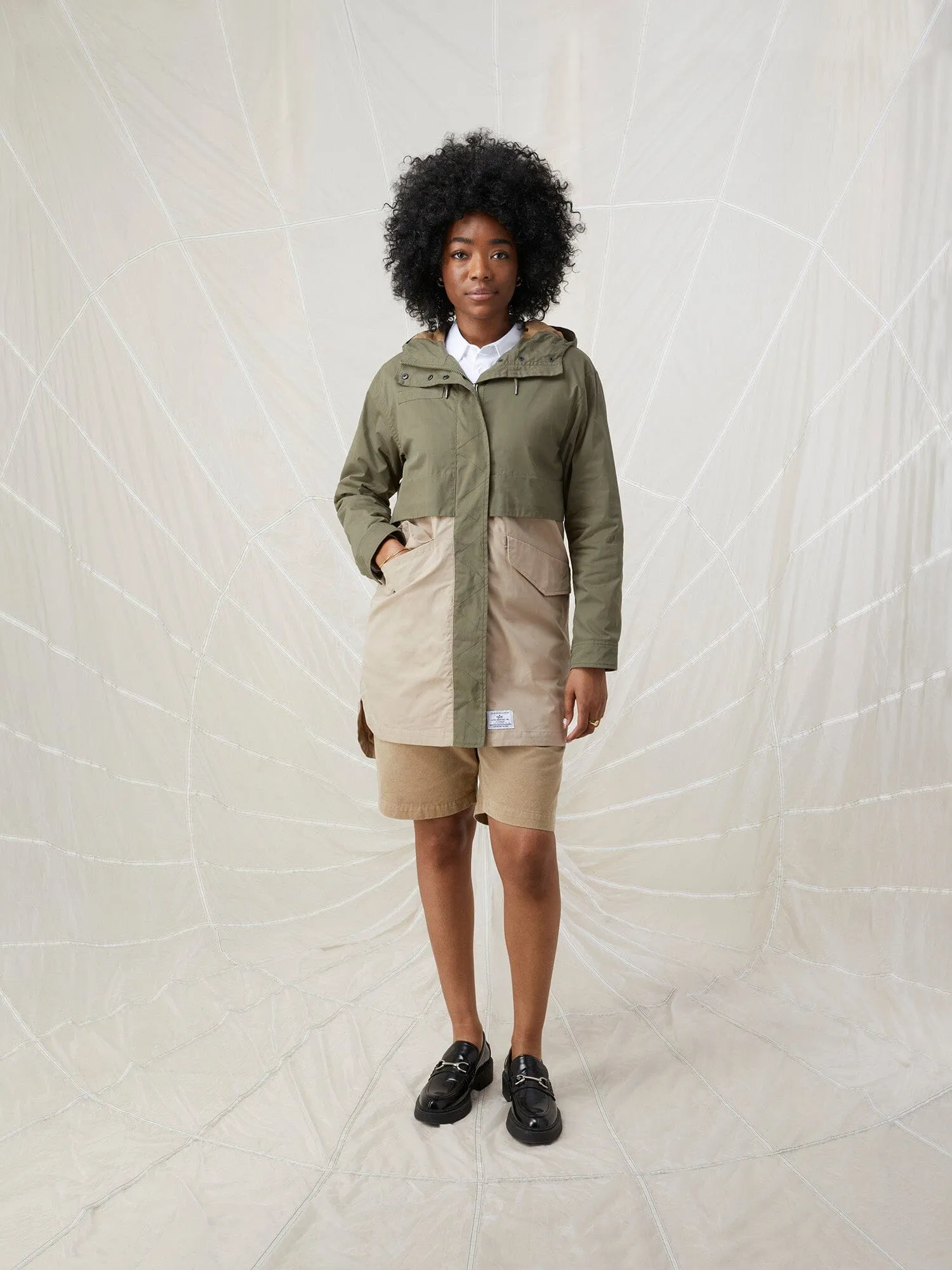 COLORBLOCK HOODED JACKET W