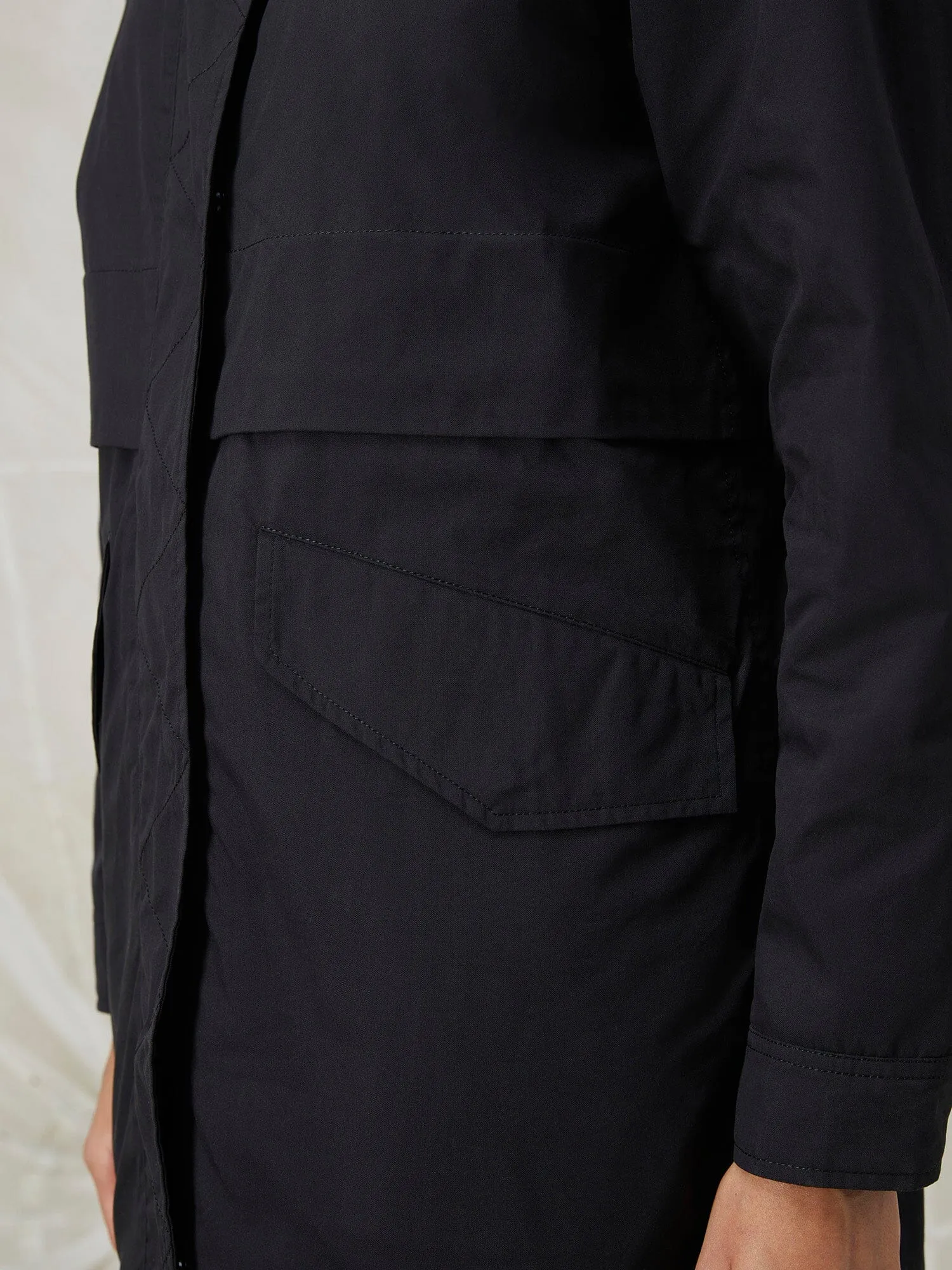 COLORBLOCK HOODED JACKET W