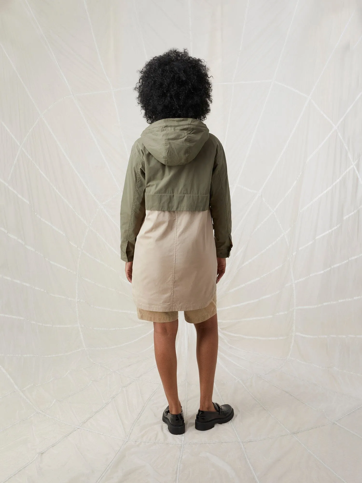 COLORBLOCK HOODED JACKET W