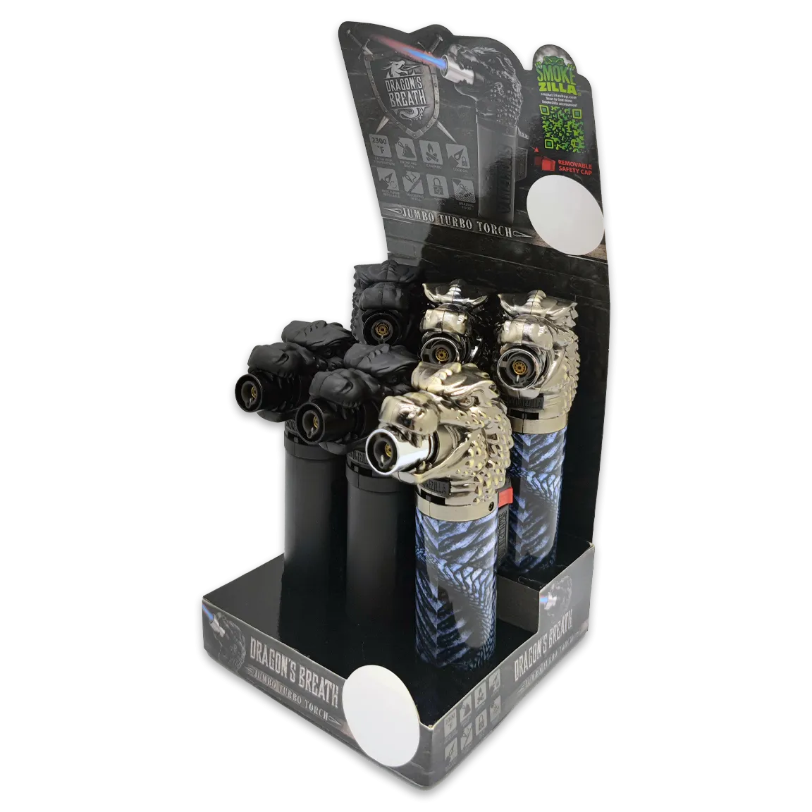 Curated Smokezilla Top Sellers Assorted Smoking Accessories Floor Display 88548