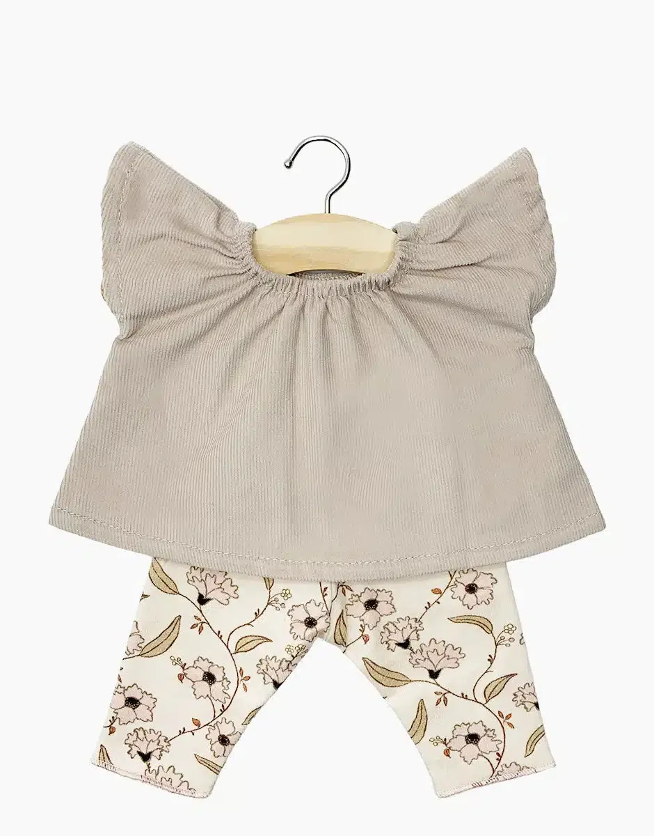 Doll Clothing Mazarine set of pebble milleraies top and Janelle jersey leggings