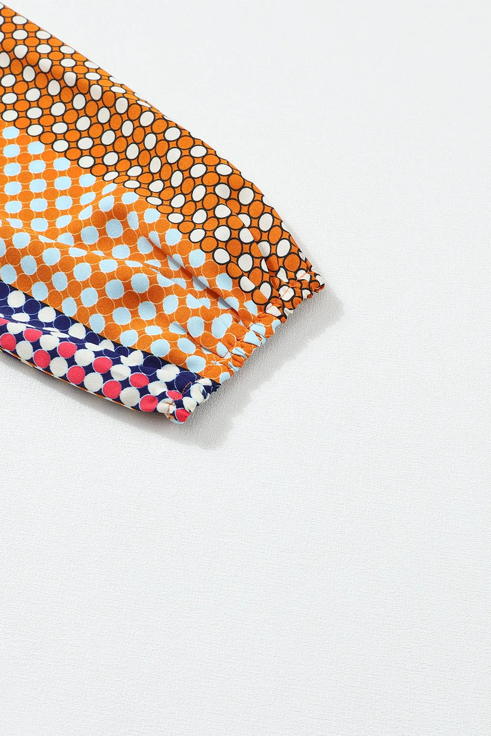 Dot Print Button Down Shift Shirt
