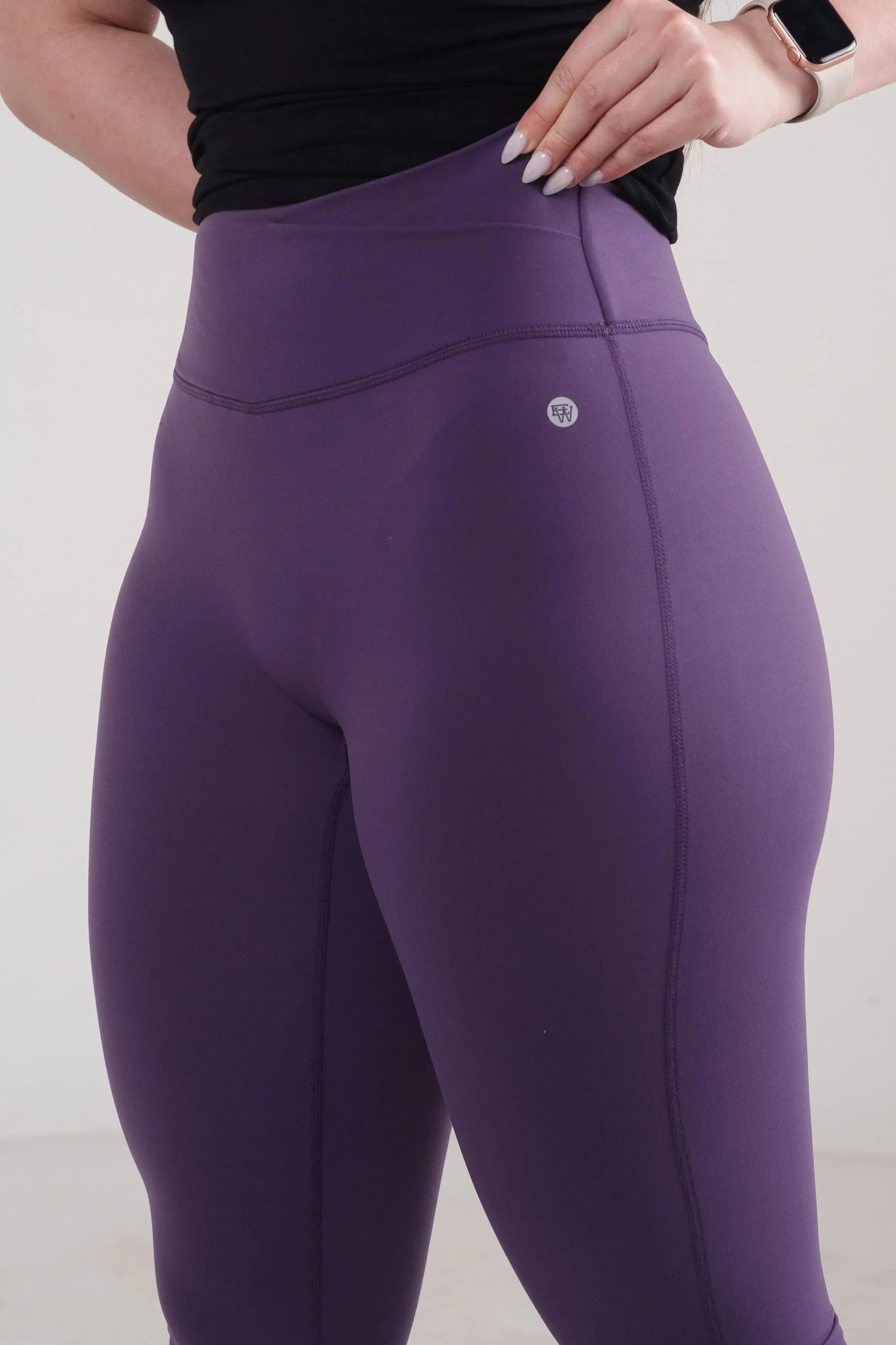 EKKO WMNS Seamless High Waisted Crossover Flare Leggings