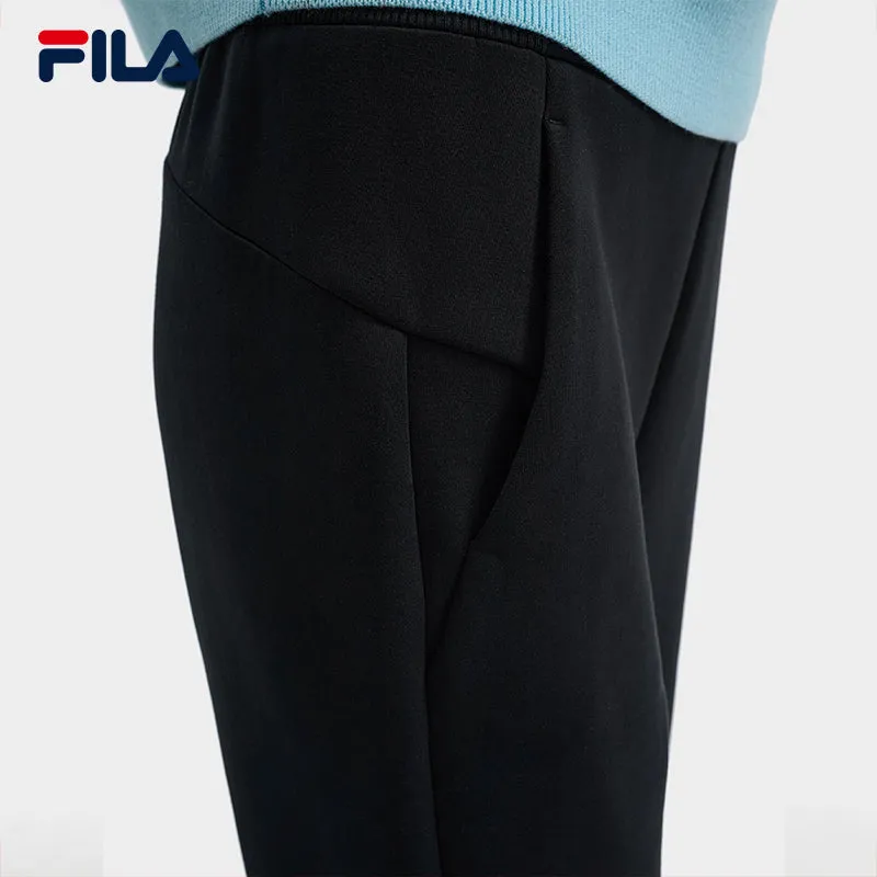 FILA CORE LIFESTYLE WHITE LINE GRENOBLE Women Knit Pants (Black)