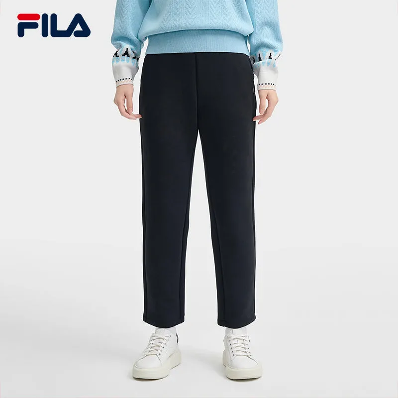 FILA CORE LIFESTYLE WHITE LINE GRENOBLE Women Knit Pants (Black)
