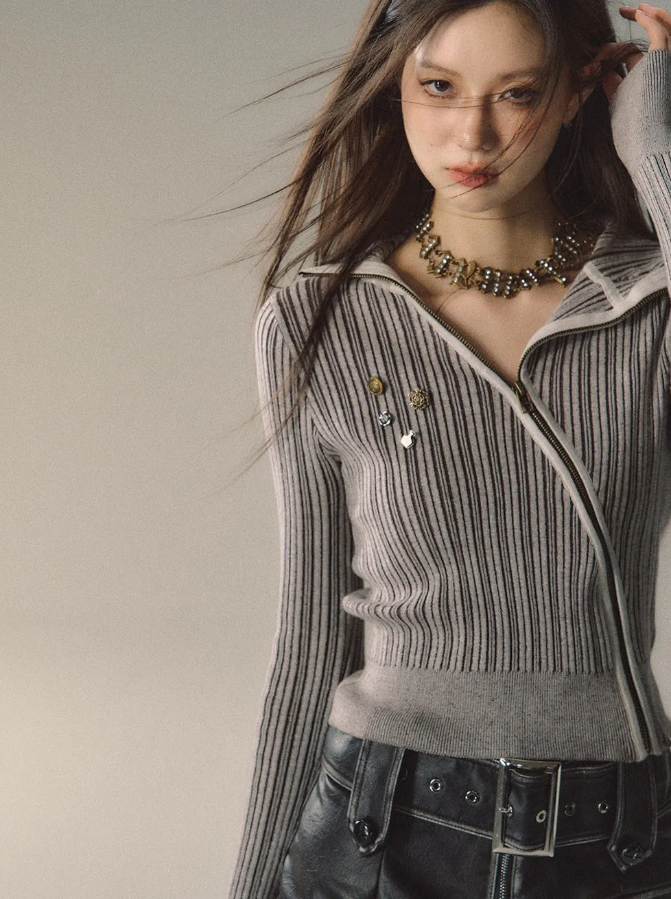 Fit Slim Mode Stripe Short Top