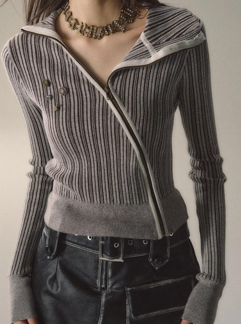 Fit Slim Mode Stripe Short Top