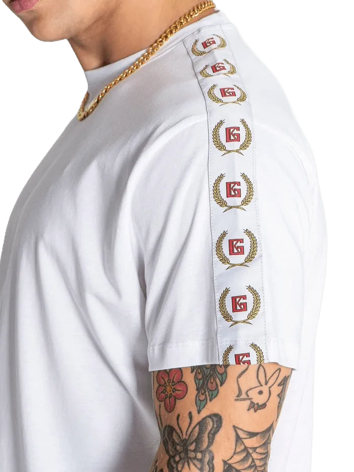 Gianni Kavanagh Retro Tape Tee - White