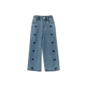 Girls' Love Wide Leg Jeans | Blue