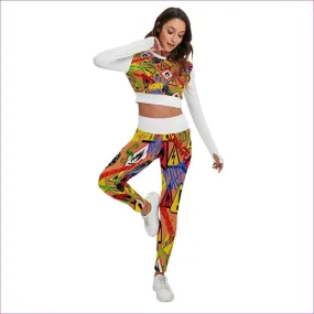 Hazard Womens Sport Set With Backless Top And Leggings