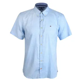 HIF Camp Collar Short Sleeve Shirt- Sky Blue