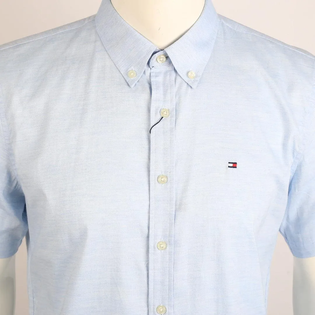 HIF Camp Collar Short Sleeve Shirt- Sky Blue