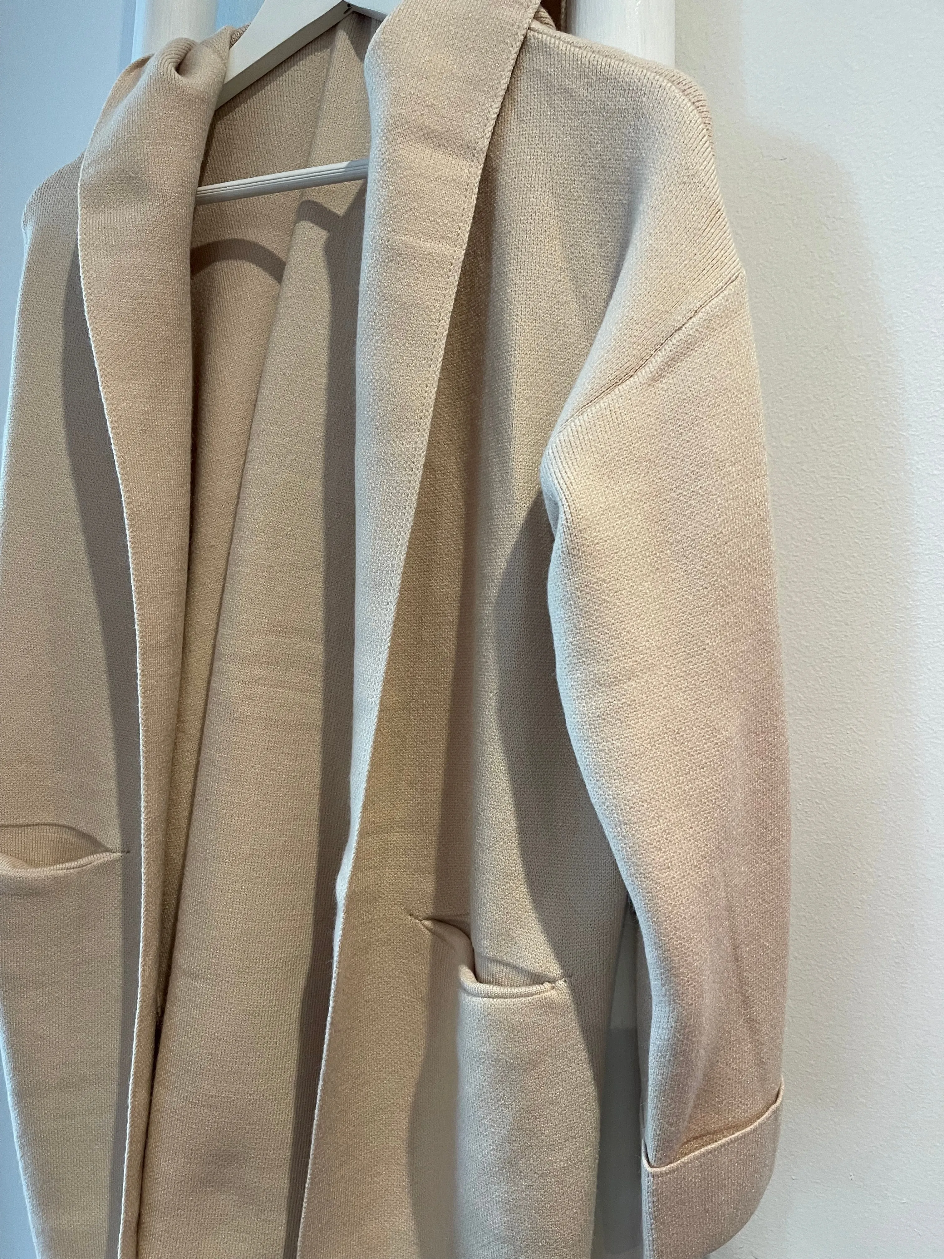 In The Hood Cardigan Beige
