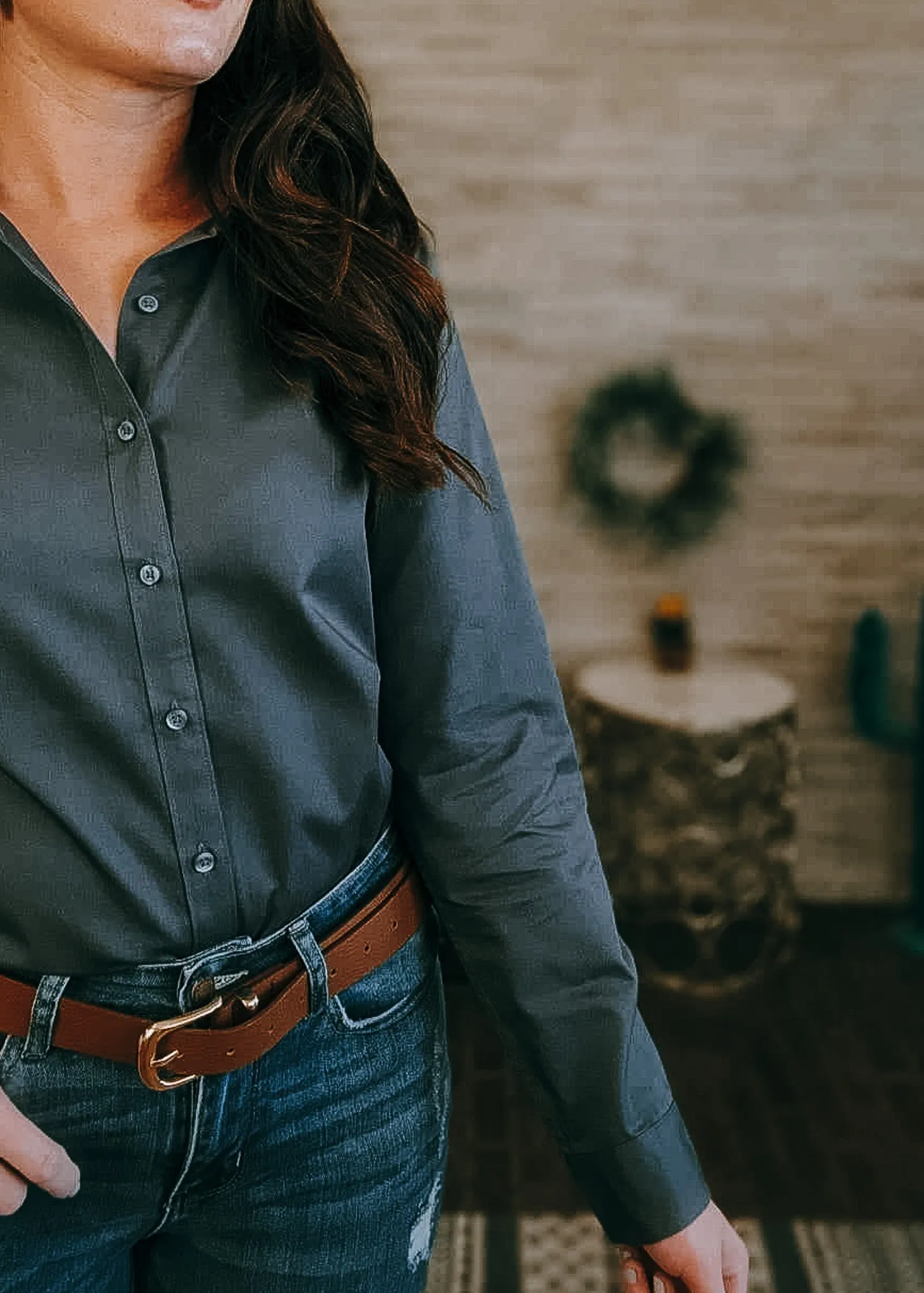 Isaiah 41:10 Long Sleeve Button Down Shirt [6 Colors]
