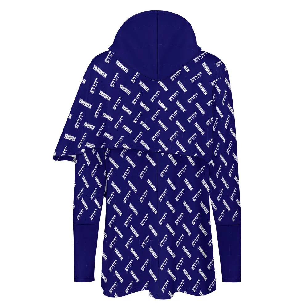 King YAHWEH Medium Length Slim Hooded Sweater