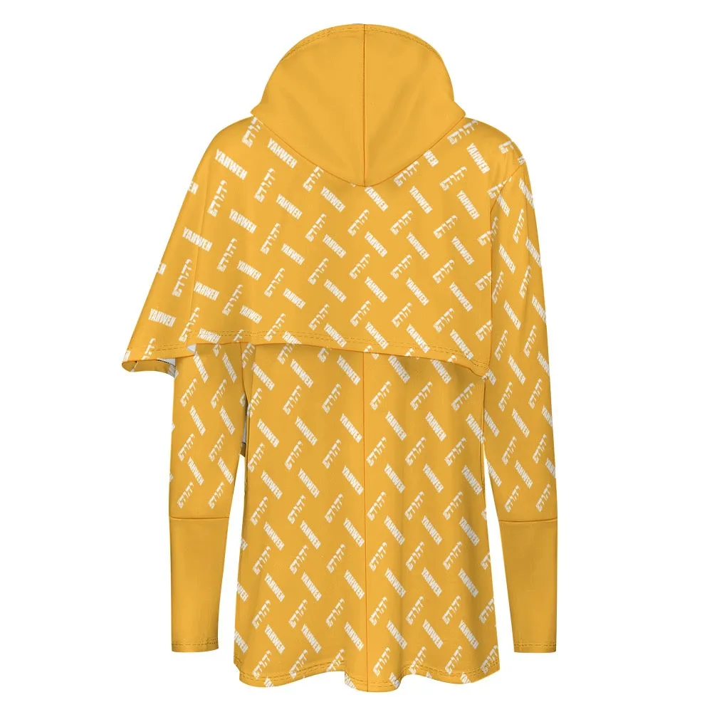 King YAHWEH Medium Length Slim Hooded Sweater
