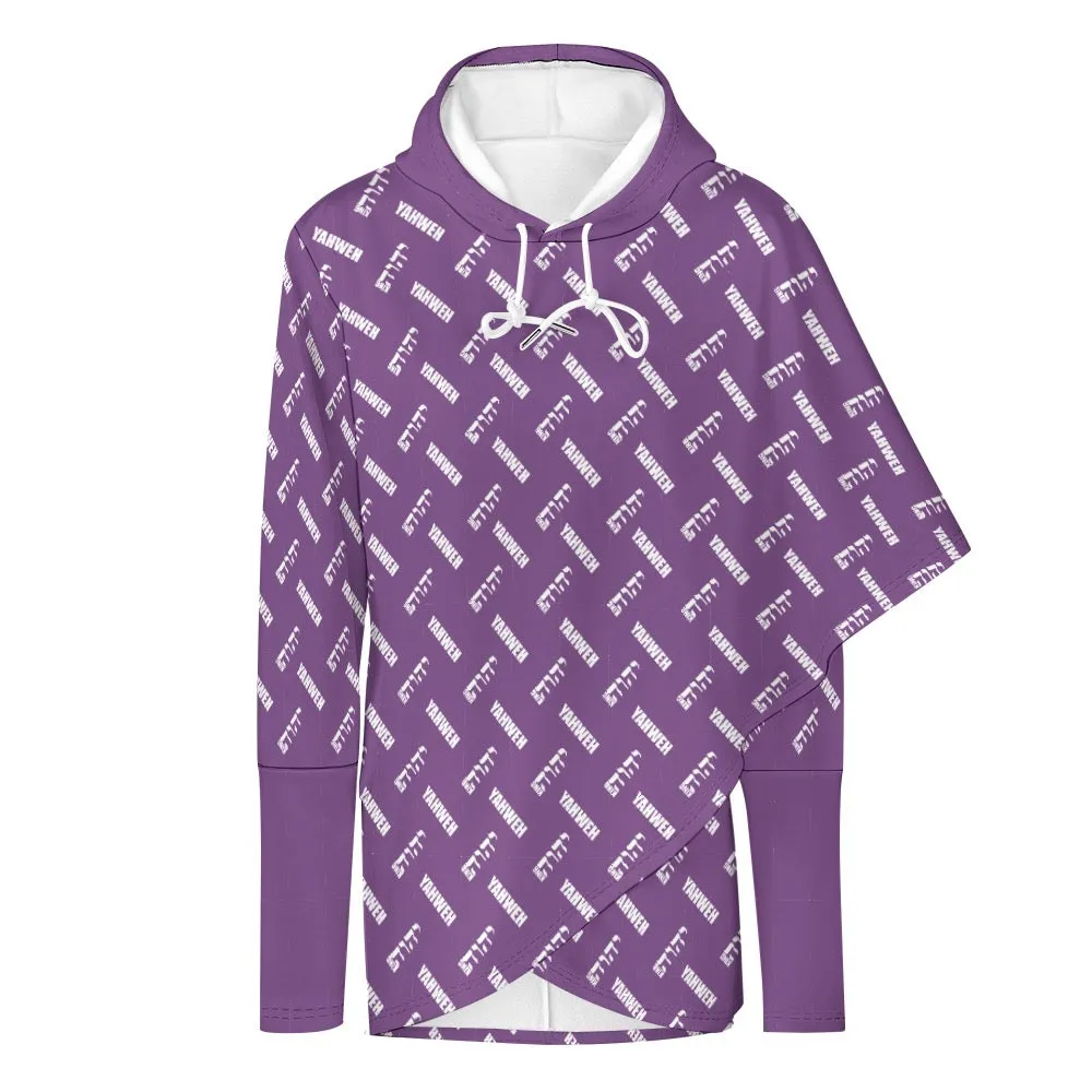 King YAHWEH Medium Length Slim Hooded Sweater