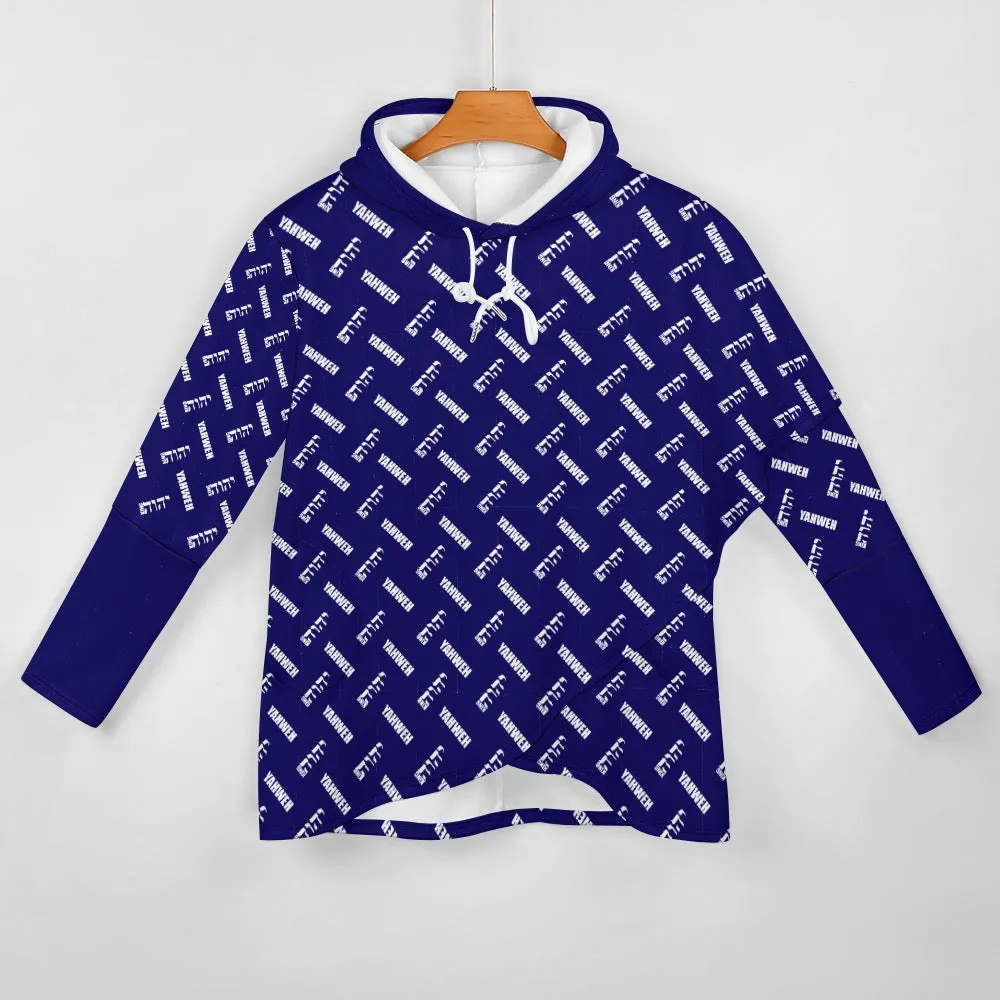 King YAHWEH Medium Length Slim Hooded Sweater
