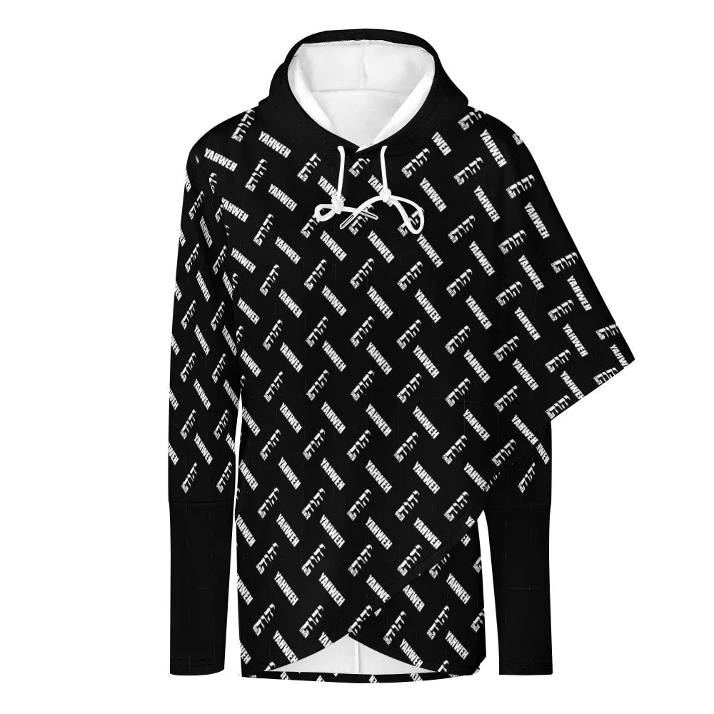 King YAHWEH Medium Length Slim Hooded Sweater