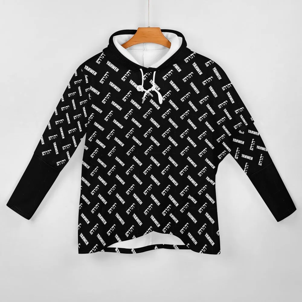 King YAHWEH Medium Length Slim Hooded Sweater