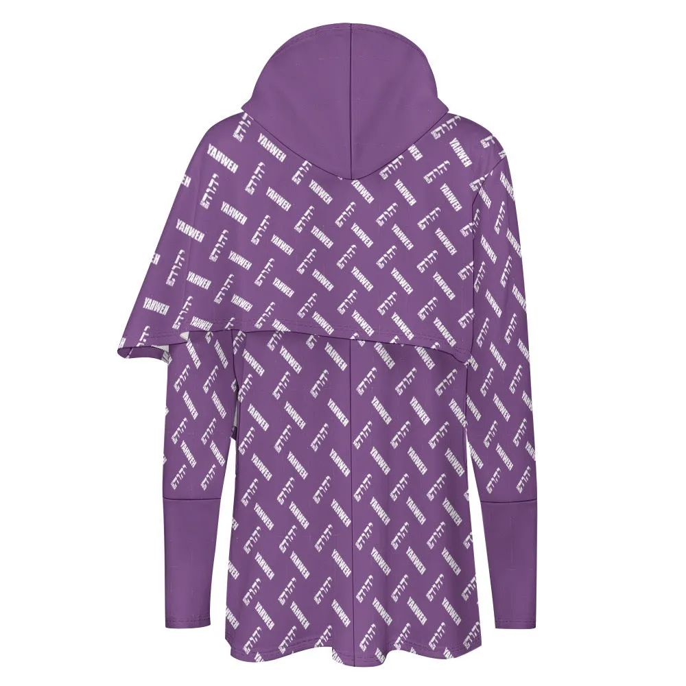 King YAHWEH Medium Length Slim Hooded Sweater