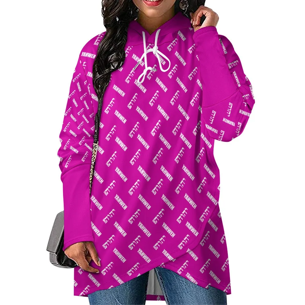 King YAHWEH Medium Length Slim Hooded Sweater
