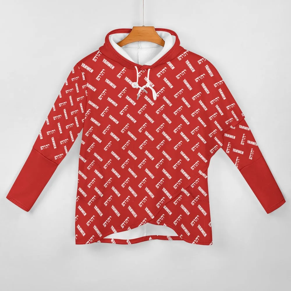 King YAHWEH Medium Length Slim Hooded Sweater