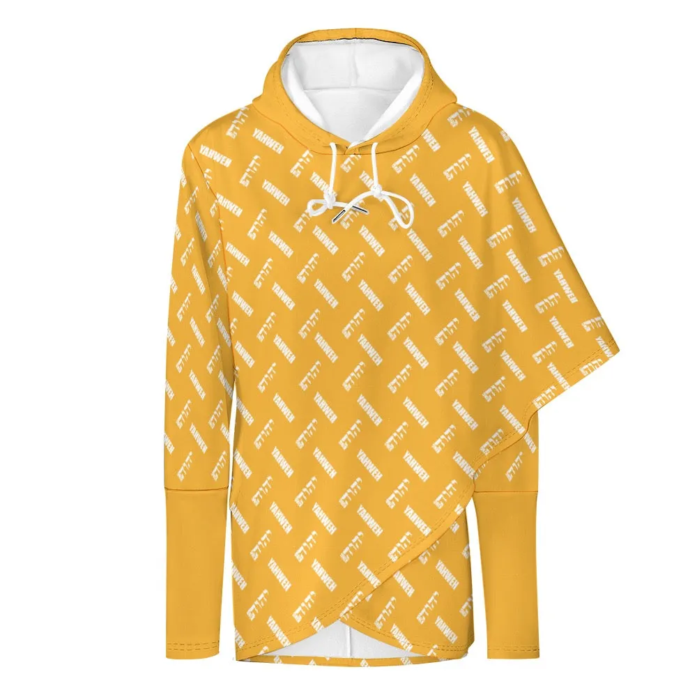 King YAHWEH Medium Length Slim Hooded Sweater