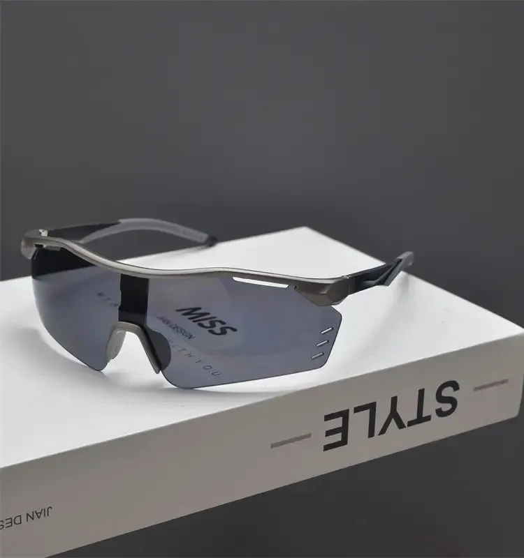 MCMACFIL Trendy men and babes outdoor running cycling sports colored sunglasses large frame colorful sunglasses women
