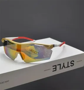 MCMACFIL Trendy men and babes outdoor running cycling sports colored sunglasses large frame colorful sunglasses women