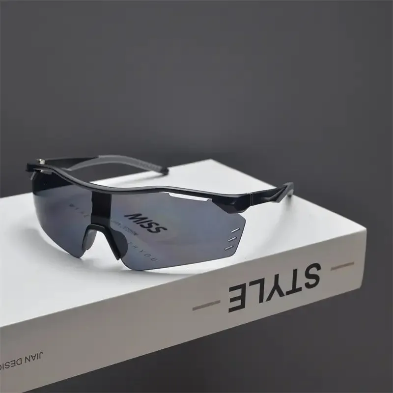 MCMACFIL Trendy men and babes outdoor running cycling sports colored sunglasses large frame colorful sunglasses women