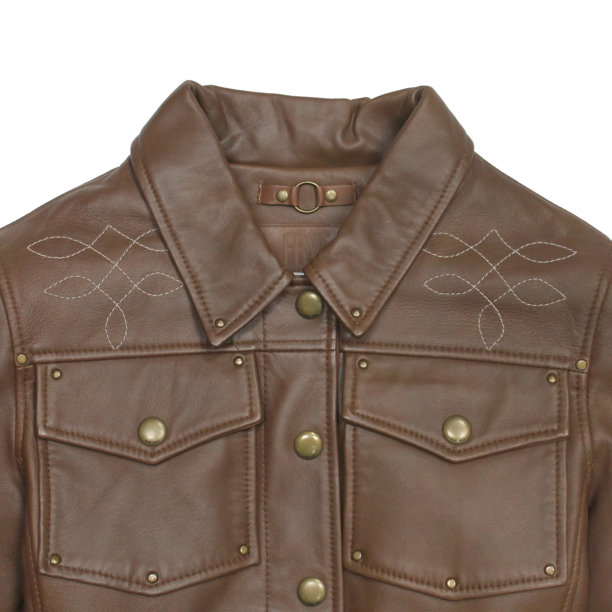 Medium Brown Trucker Jacket