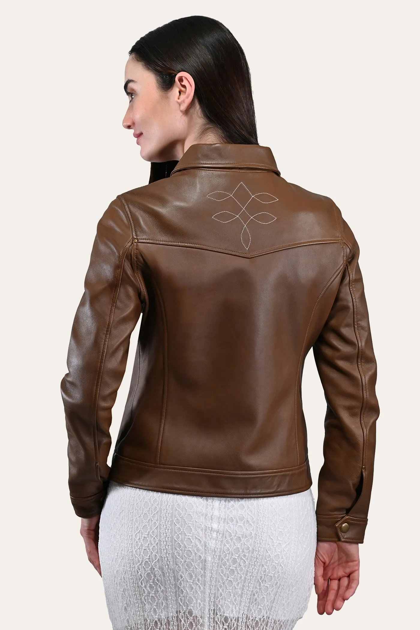 Medium Brown Trucker Jacket