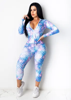 Mermaid Paradise Jacket Blue