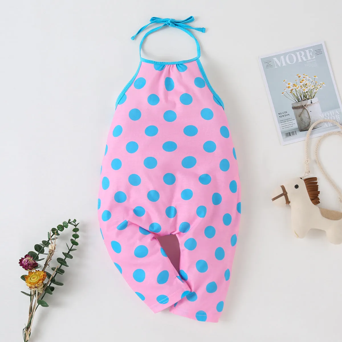 New Fashion Kids Baby Girls Strap Cotton Romper Toddler Sling Jumpsuit Harem Trousers Lace Up Sport Casual Loose Summer Clothes