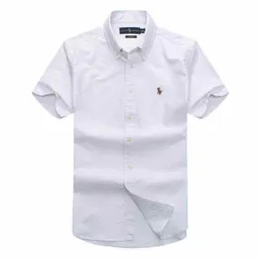 PRL Camp Collar Short Sleeve Shirt-Ash