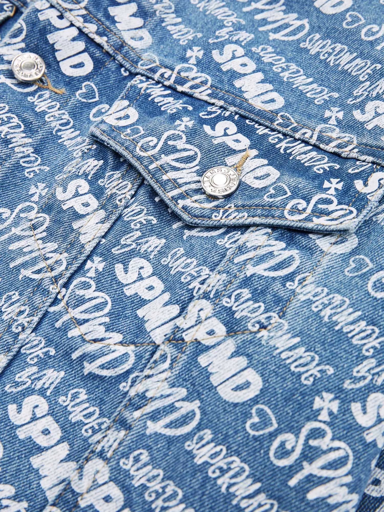 Thesupermade High Street Versatile Denim Suit - 1719