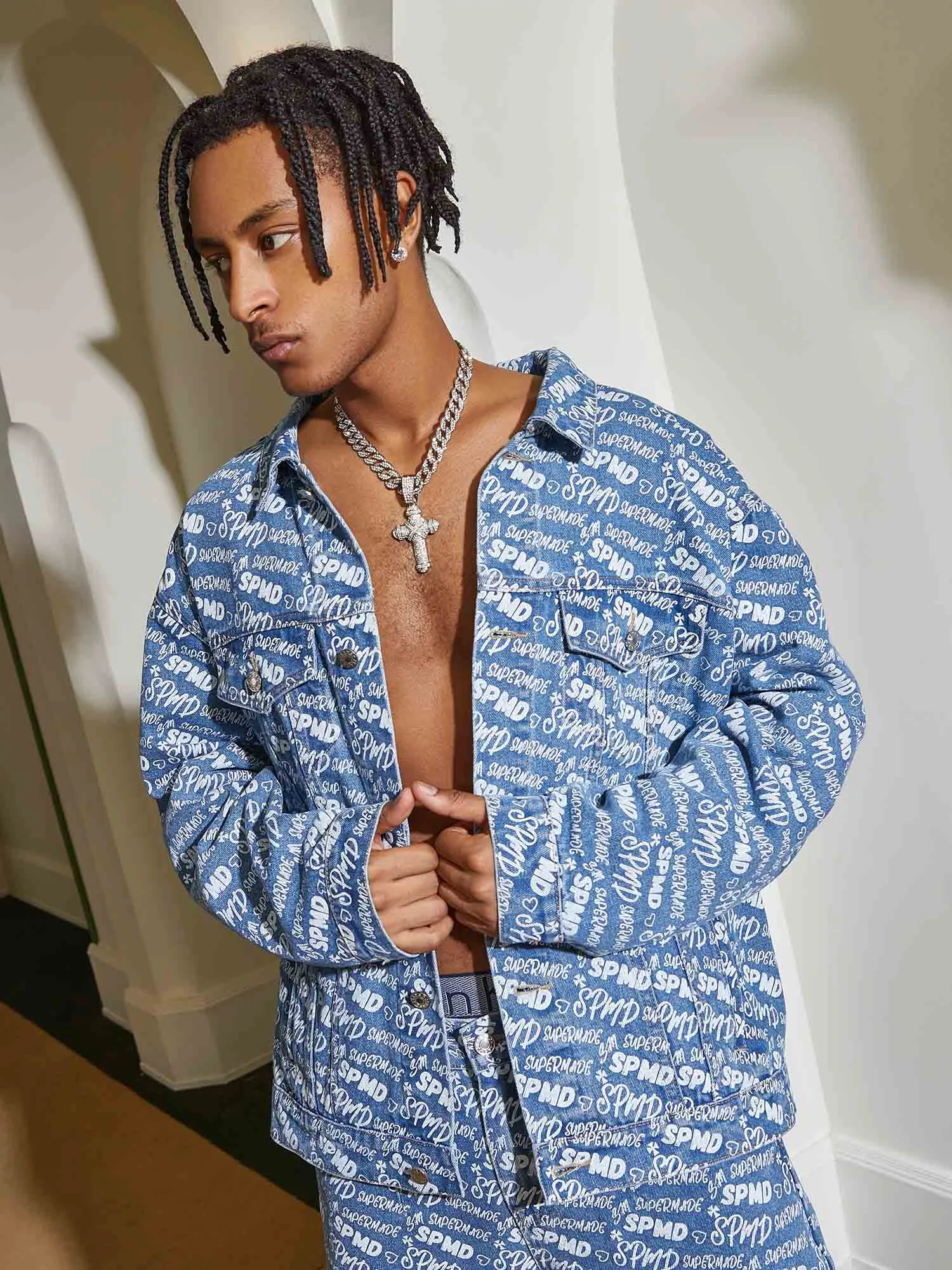 Thesupermade High Street Versatile Denim Suit - 1719