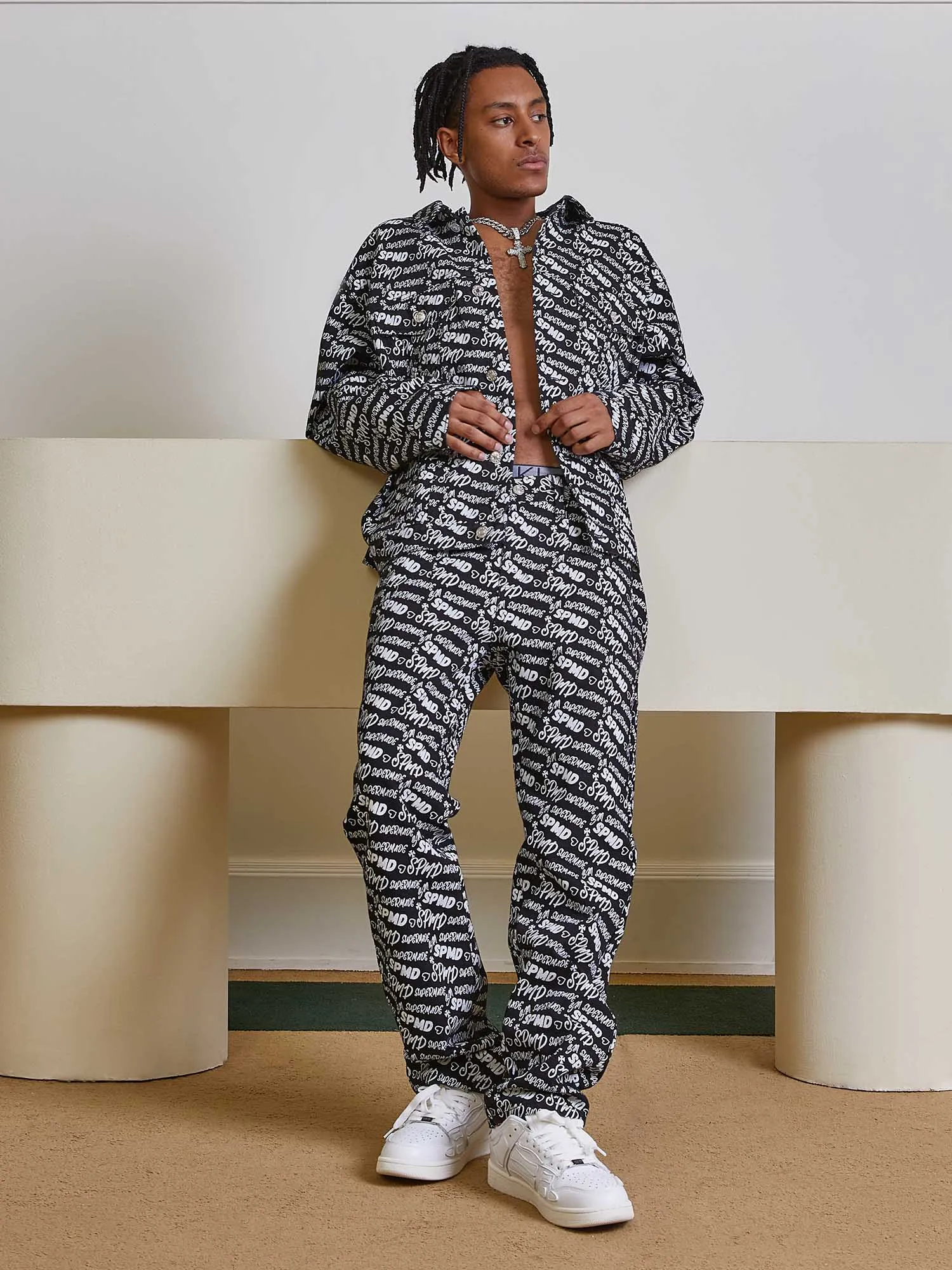 Thesupermade High Street Versatile Denim Suit - 1719