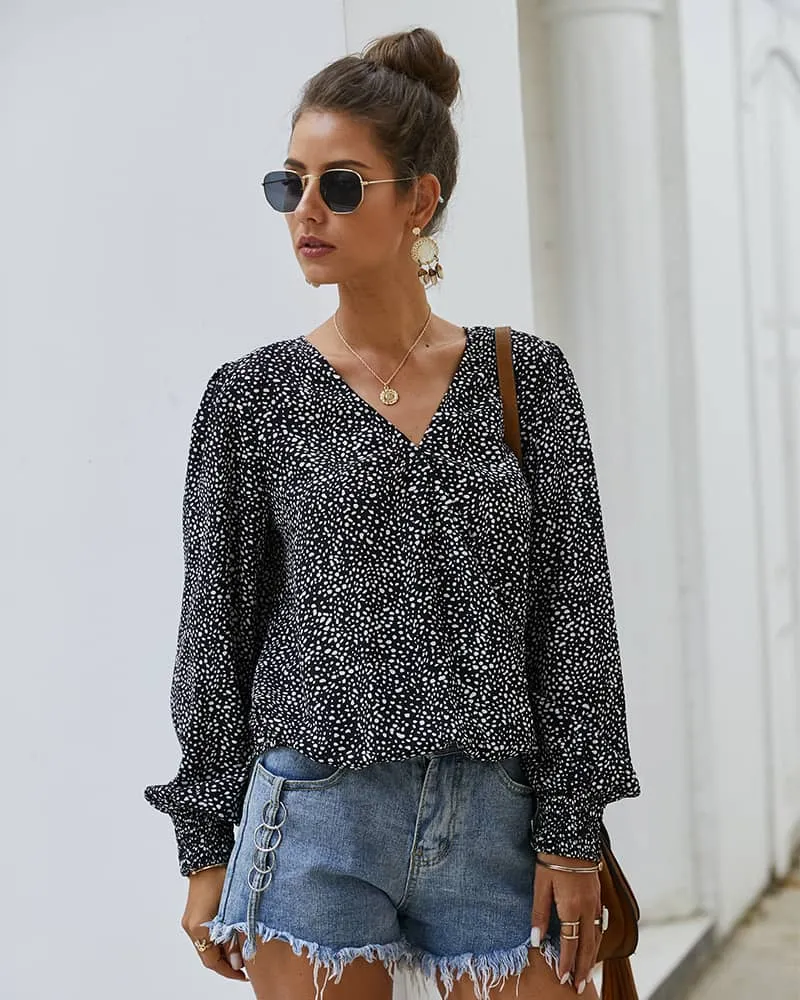 Trendy sexy long-sleeved T-shirt