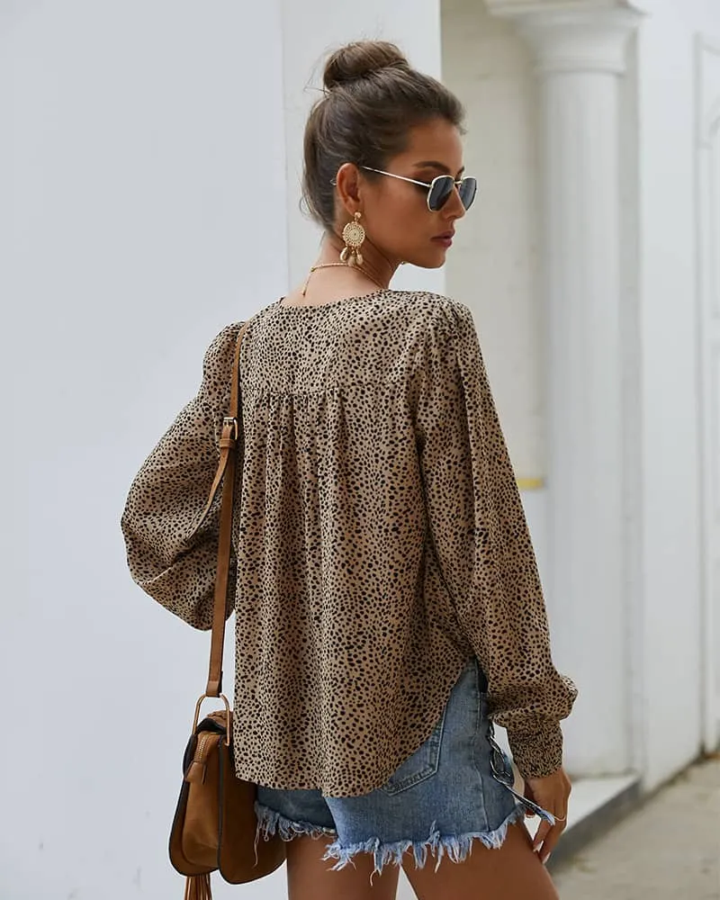 Trendy sexy long-sleeved T-shirt
